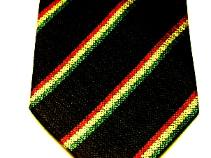 Mercian Regiment (town) non crease silk stripe tie - Click Image to Close