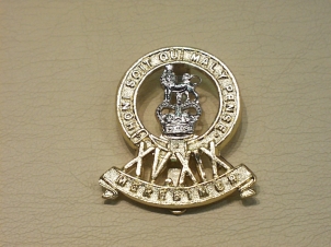15th/19th Hussars anodised cap badge - Click Image to Close