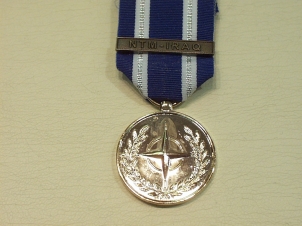 NATO bar NTM-IRAQ Marine (gilt) full size medal - Click Image to Close