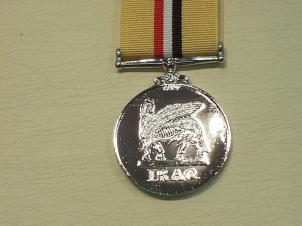 Iraq (no bar) full size copy medal - Click Image to Close