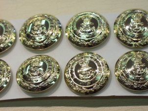Royal Marines small anodised button 18mm 30 ligne - Click Image to Close