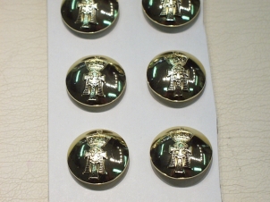 Yorkshire Regiment small anodised button - Click Image to Close