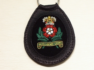 Intelligence Corps leather key ring - Click Image to Close