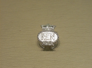 Sterling Silver Merchant Navy buttonhole badge - Click Image to Close