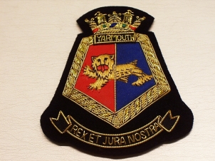 HMS Yarmouth blazer badge - Click Image to Close