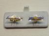 Parachute Qualification wings enamelled cufflinks