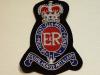 Royal Horse Artillery Queens Crown Silver wire blazer badge