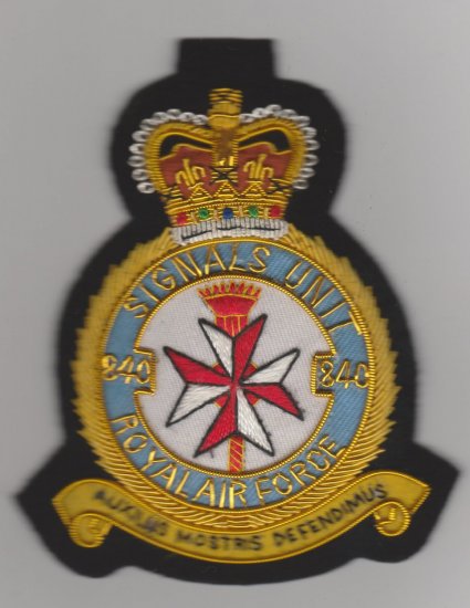 840 Signals Unit RAF blazer badge - Click Image to Close