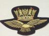 RNAS eagle and coronet blazer badge