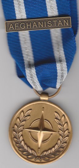 NATO bar Afghanistan full size medal - Click Image to Close