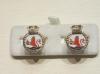 HMS Exeter enamelled cufflinks