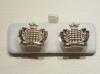 Royal Gloucestershire Hussars enamelled cufflinks