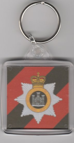 Devonshire Regiment plastic key ring - Click Image to Close