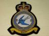 72 Squadron QC RAF blazer badge