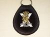 Royal Regiment of Scotland leather key ring