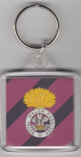Royal Welch Fusiliers plastic key ring - Click Image to Close