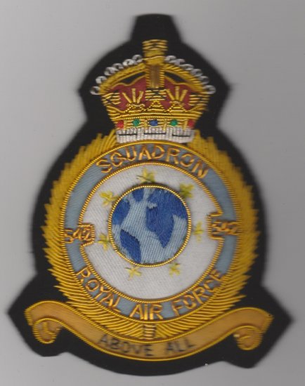 542 Squadron Royal Air Force King's Crown wire blazer badge - Click Image to Close