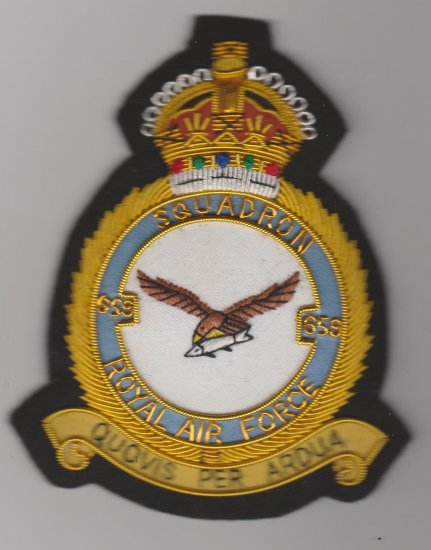 659 Squadron Royal Air Force King's Crown blazer badge - Click Image to Close