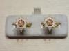 Worcestershire Regiment enamelled cufflinks