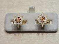 Worcestershire Regiment enamelled cufflinks
