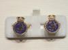 HMS Hood enamelled cufflinks