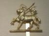 Queen's Royal Regiment lamb and flag cap badge