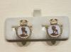HMS Newfoundland enamelled cufflinks