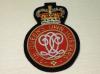 7th Queen's Own Hussars blazer badge