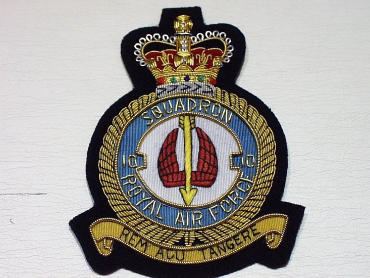 10 Squadron QC blazer badge - Click Image to Close