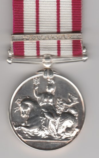 Naval General Service 1793-1840 bar Trafalgar full size copy medal - Click Image to Close