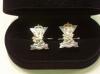 Royal Regiment of Scotland enamelled cufflinks