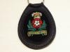 Intelligence Corps leather key ring