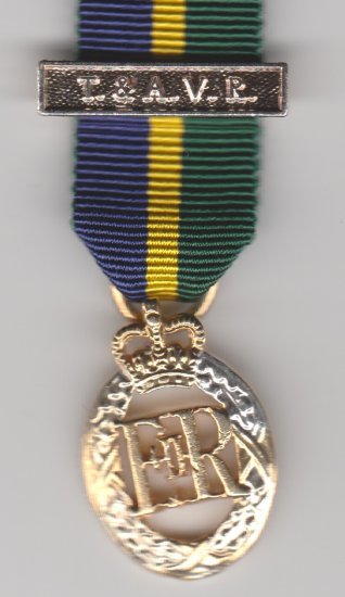 T&AVR Decoration Elizabeth II full size copy medal - Click Image to Close