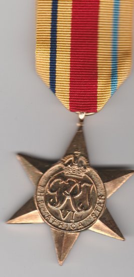 Africa Star full size copy medal (superior striking) - Click Image to Close