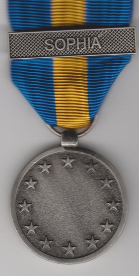 EU ESDP bar Sophia full size medal HQ & Forces - Click Image to Close