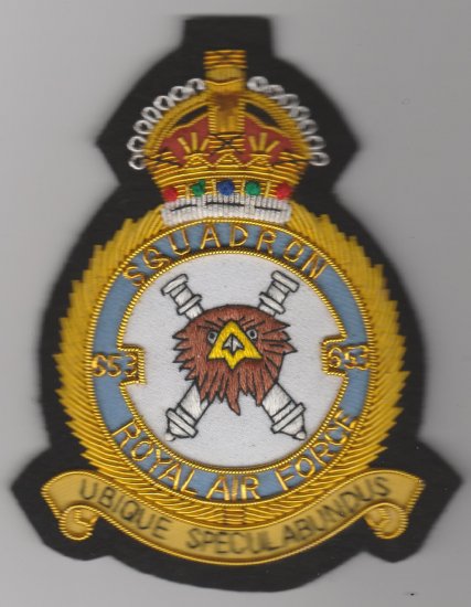 653 Squadron Royal Air Force King's Crown blazer badge - Click Image to Close