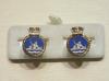 HMS Ocean enamelled cufflinks