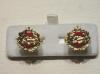 Kings Own Royal Border Regiment enamelled cufflinks