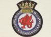 HMS Drake blazer badge