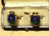 HMS Acasta enamelled cufflinks