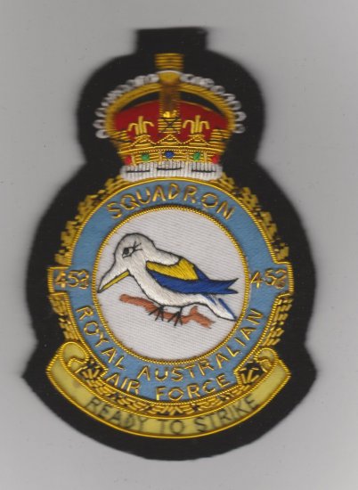 453 Squadron RAAF KC blazer badge - Click Image to Close