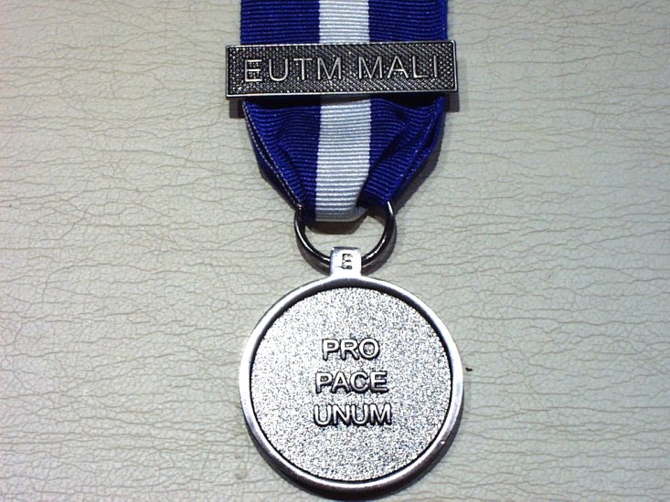 EU ESDP bar EUTM MALI planning & support full size medal - Click Image to Close