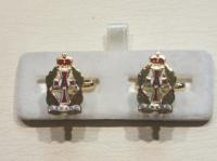 QARANC enamelled cufflinks