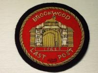 Brookwood Last Post blazer badge