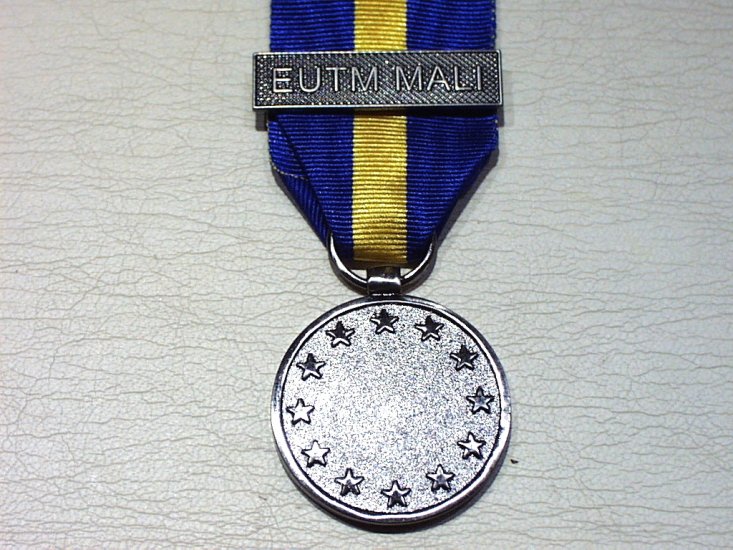 EUESDP bar EUTM MALI HQ and Forces full size medal - Click Image to Close