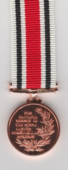 Royal Ulster Constabulary Reserve miniature medal - Click Image to Close