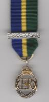 Territorial Efficiency Decoration post 1982 miniature medal