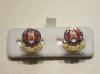 15th/19th Hussars enamelled cufflinks