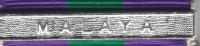 Malaya full size medal bar