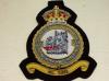 501 Sqdn R Aux Air Force King's Crown blazer badge